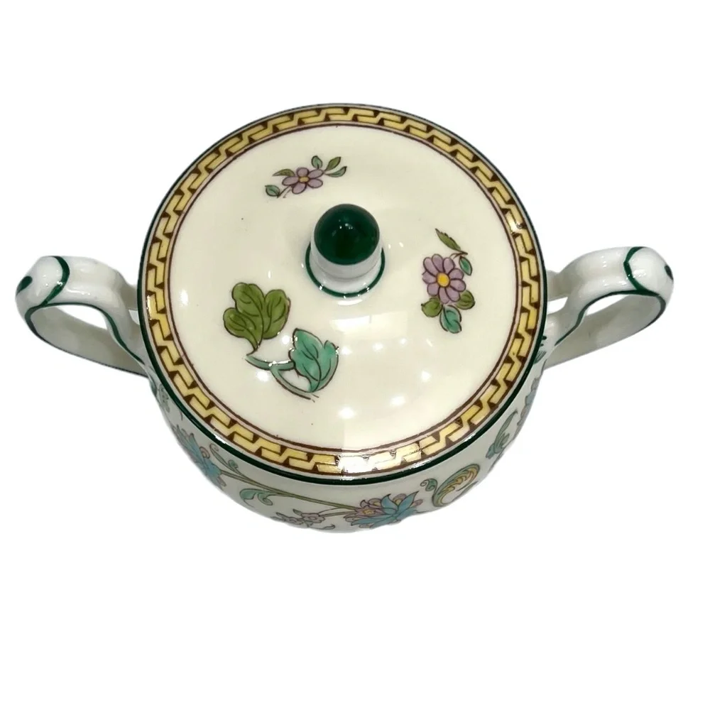 WEDGWOOD SHAH BONE CHINA: CUPS & SAUCERS, TRAY, COFFEE POT, SUGAR BOWL & CREAMER